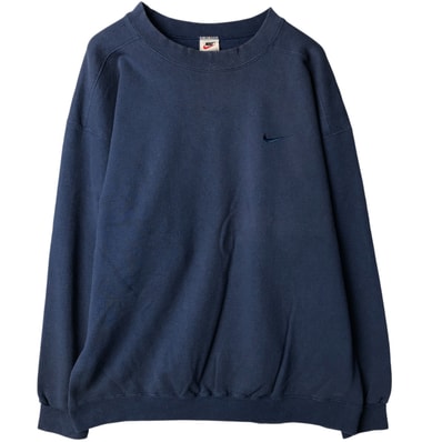古着 90年代 ナイキ NIKE ワンポイントロゴスウェットシャツ トレーナー USA製 メンズXL相当 ヴィンテージ/eaa590152