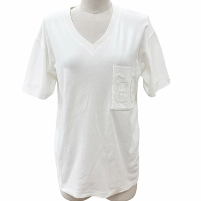 美品 エルメス 半袖Tシャツ ホワイト レディース 34