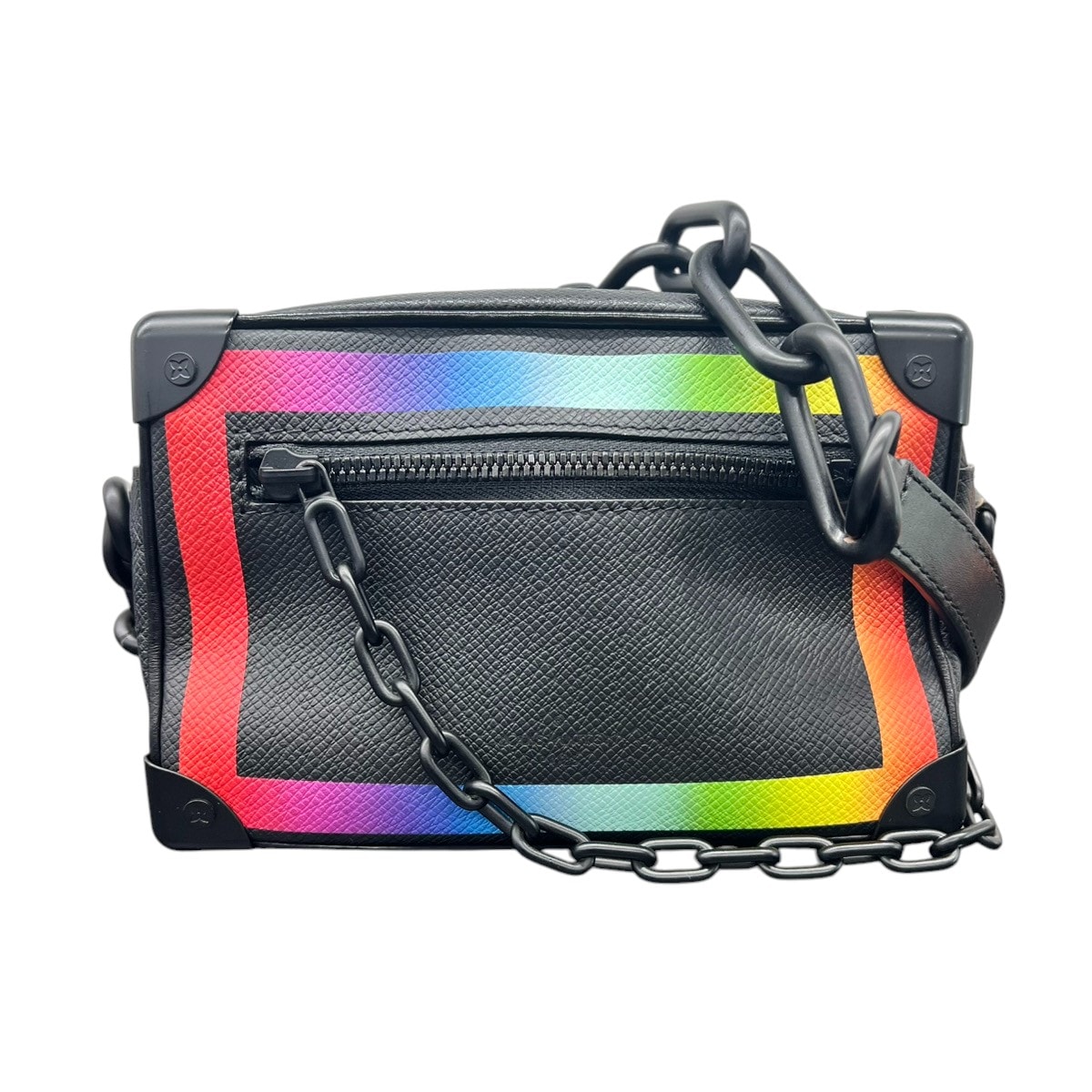 Louis Vuitton Mini Soft Trunk Taiga Rainbow "Black"