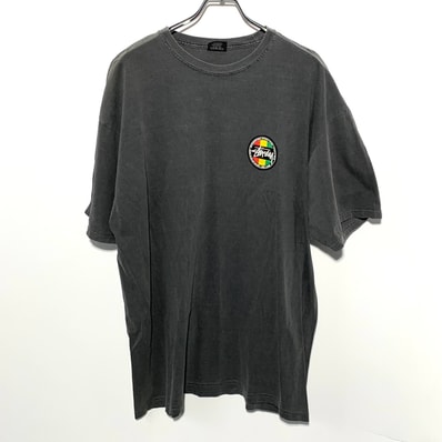 Stussy Rasta Crew Neck Tee "Grey"
