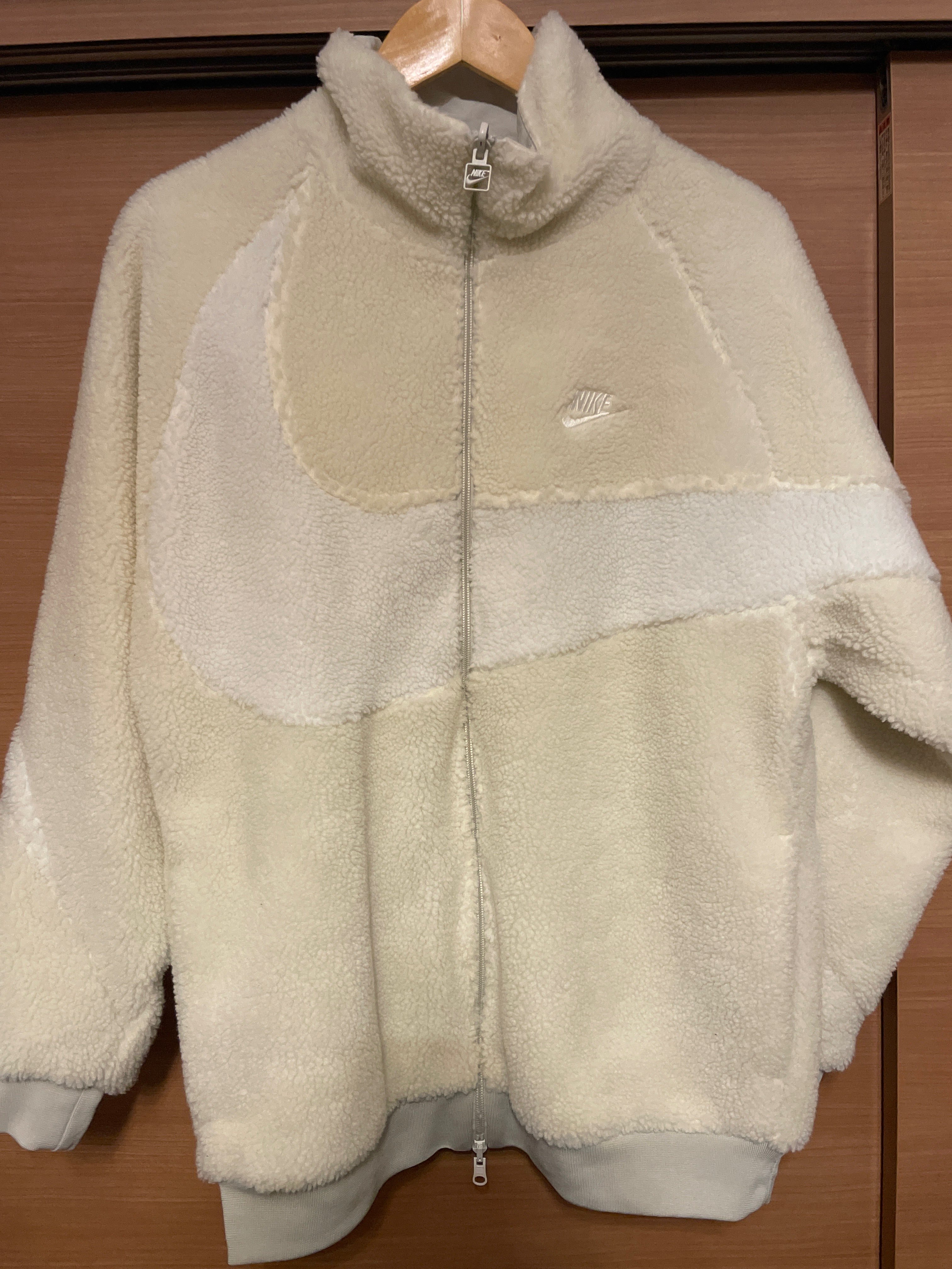 Nike Big Swoosh Boa Jacket "Light Bone/Sail"