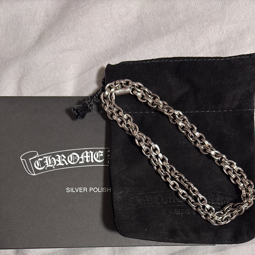 Chrome Hearts Paper Chain Necklace "Silver"