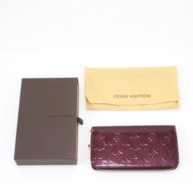 $$ LOUIS VUITTON ルイヴィトン 長財布 ヴェルニ ジッピー ウォレット M93575 バイオレット