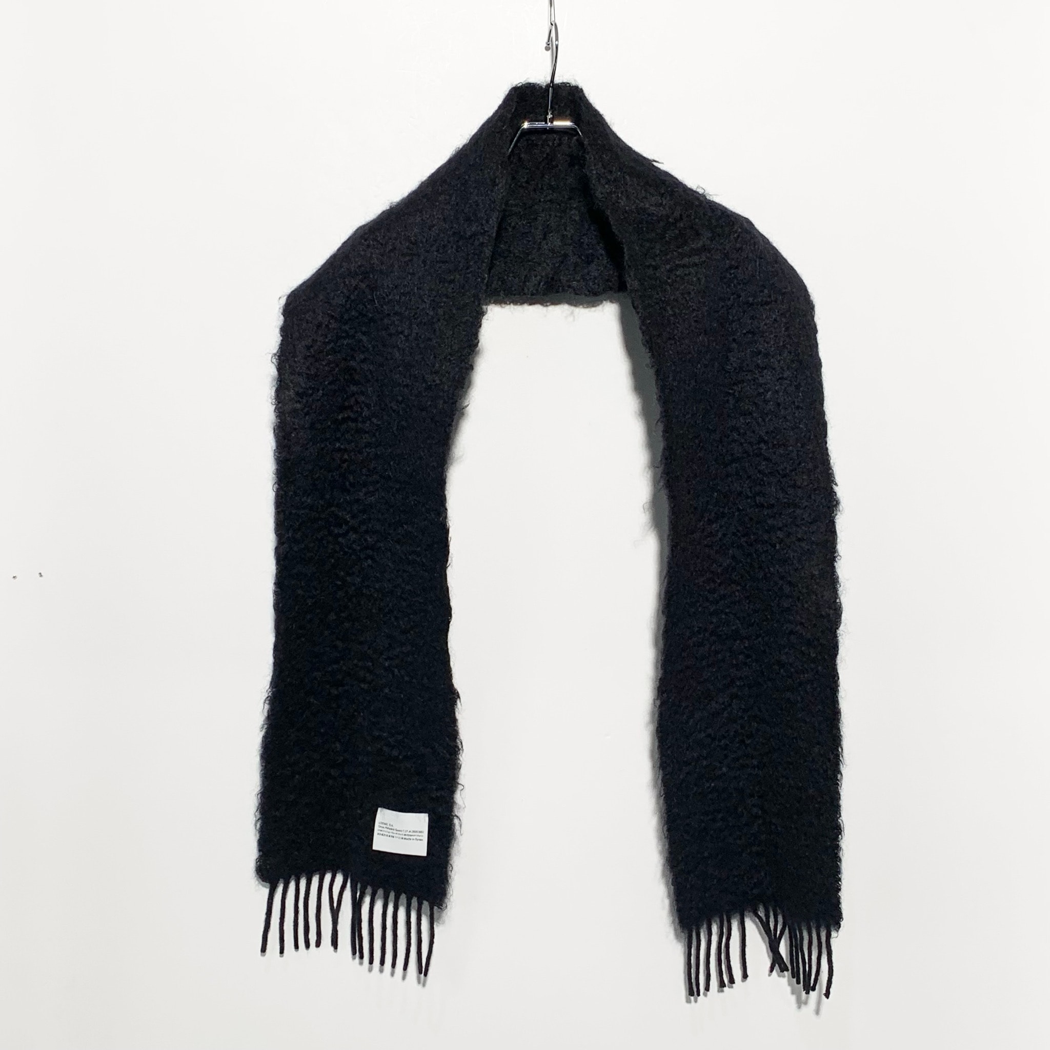 LOEWE Scarf In Wool And Mohair "Black"