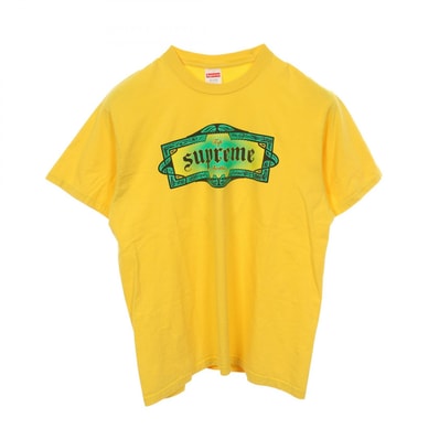 シュプリーム Supreme Top Shotta Tee 半袖Tシャツ 衣料品 トップス コットン メンズ イエロー系 【中古】
