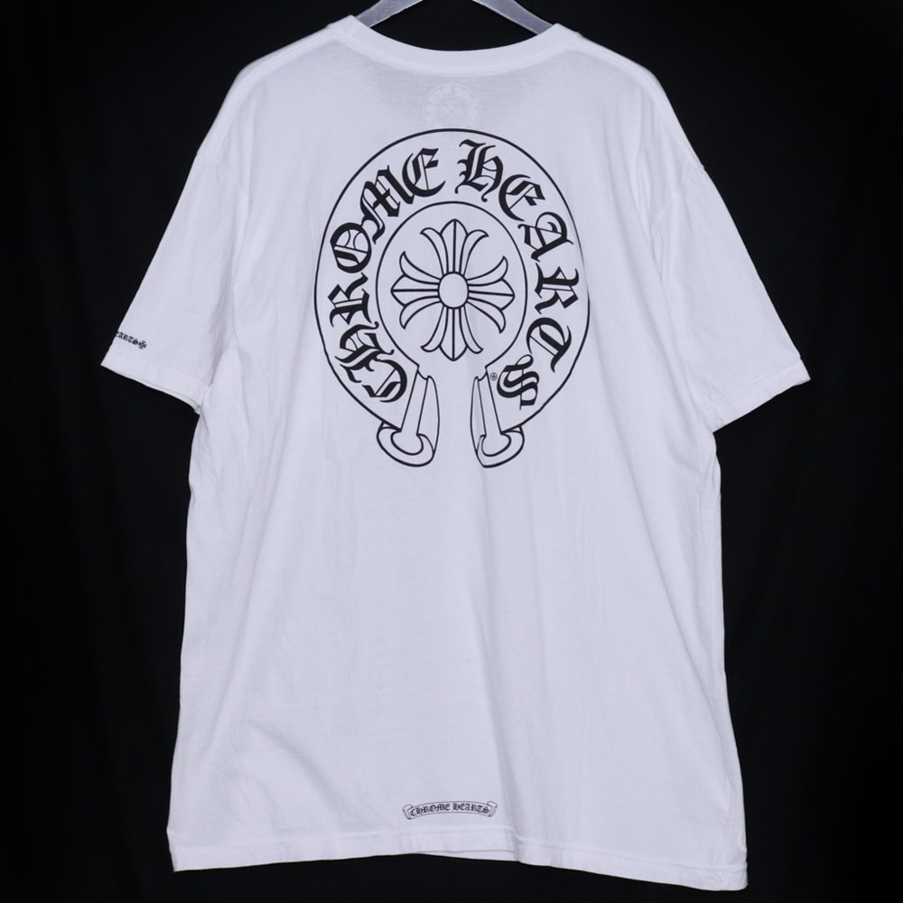 Chrome Hearts Horseshoe Logo Pocket T-Shirt "White"