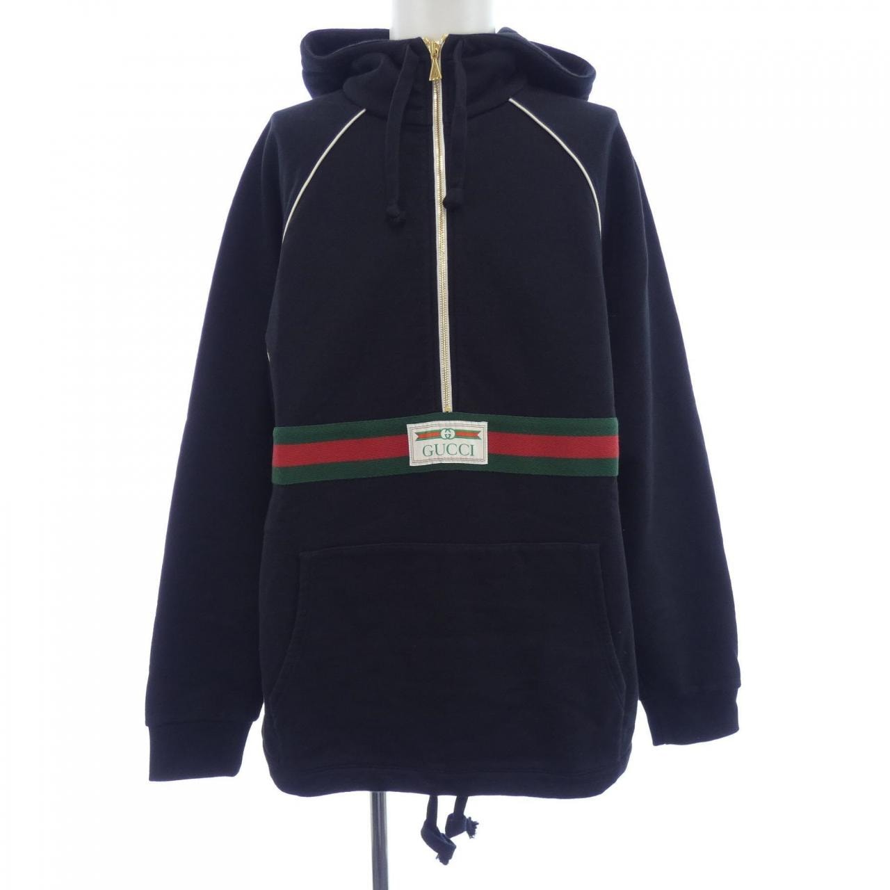 グッチ GUCCI ウェブ&GUCCIラベル付きスウェットシャツ 645320 XJDAK パーカー