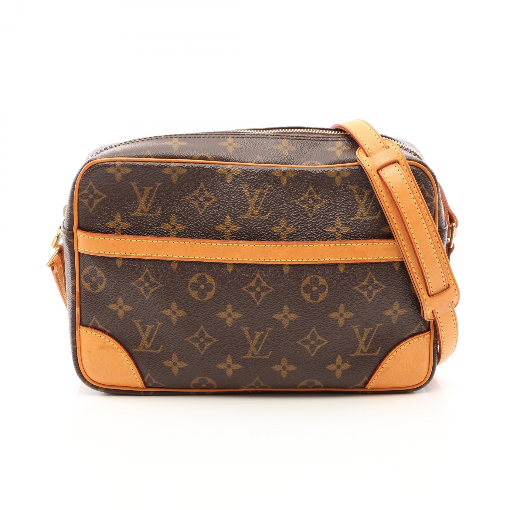 ルイ・ヴィトン LOUIS VUITTON トロカデロ27 モノグラム ショルダーバッグ バッグ PVCコーティングキャンバス レザー レディース ブラウン系 M51274 【中古】