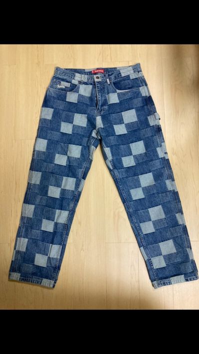 Supreme Patched Denim Painter Pant "Blue"