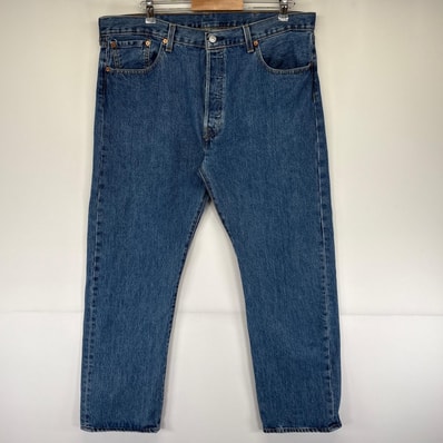 古着 リーバイス Levi's デニムパンツ 501 ストレート ボタンフライ 5ポケット ブルーデニム ジーンズ ジーパン w38 L30 ブルー メンズ