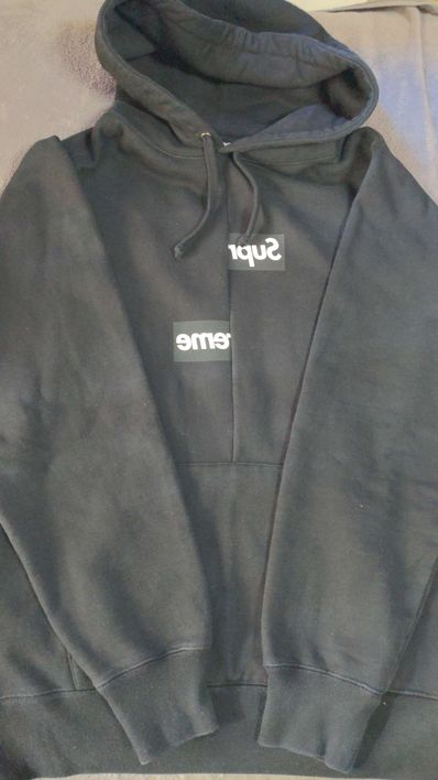 Supreme / Comme des Garçons SHIRT® Split Box Logo Hooded Sweatshirt "Black"