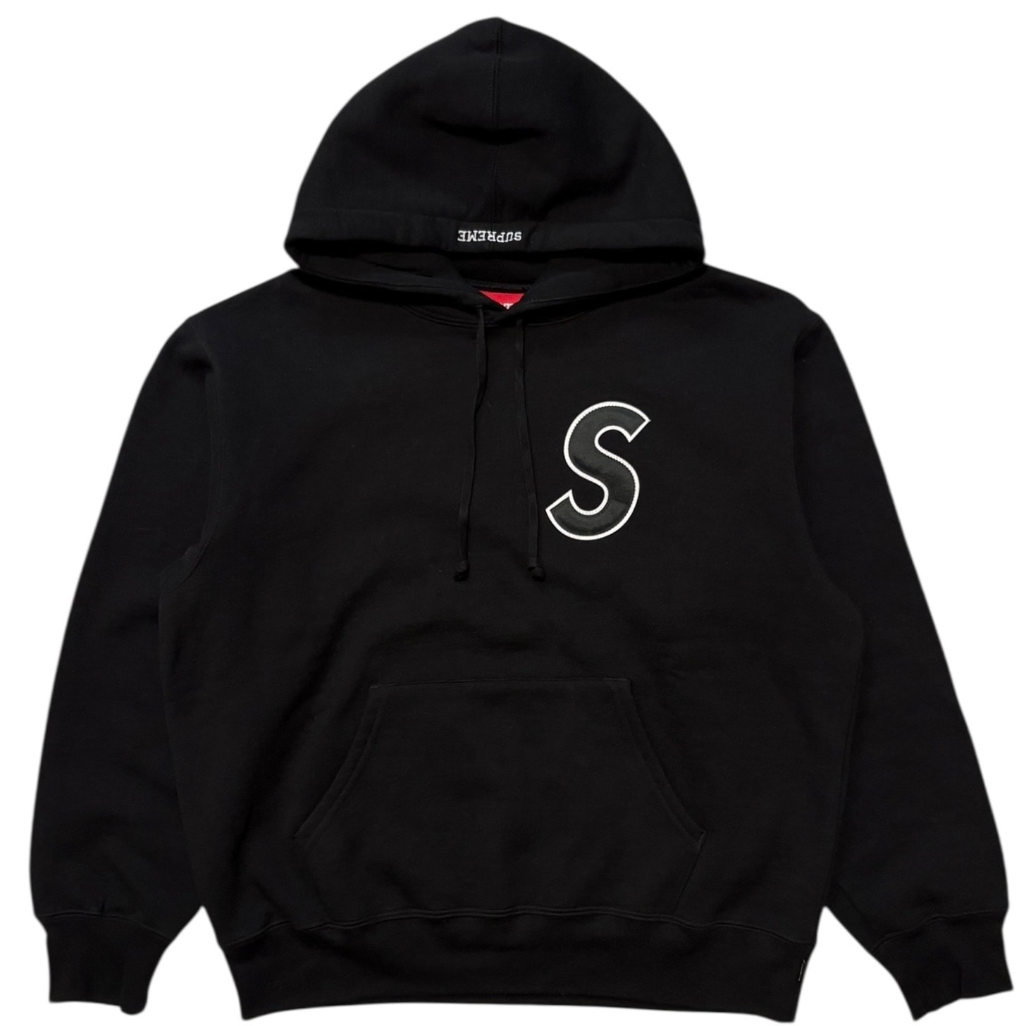 Supreme S Logo Hooded Sweatshirt "Black"