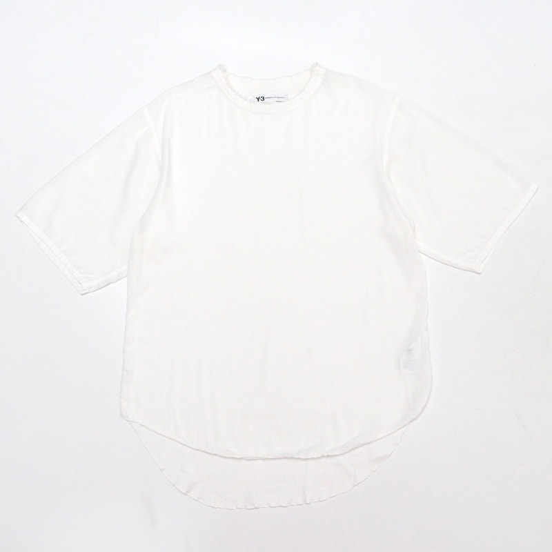 Y-3 × adidas ワイスリー × アディダス 半袖Tシャツ サイズXS カットソー 袖:ロゴプリント ヨウジヤマモト ブランド古着【中古】20240702/RA0360