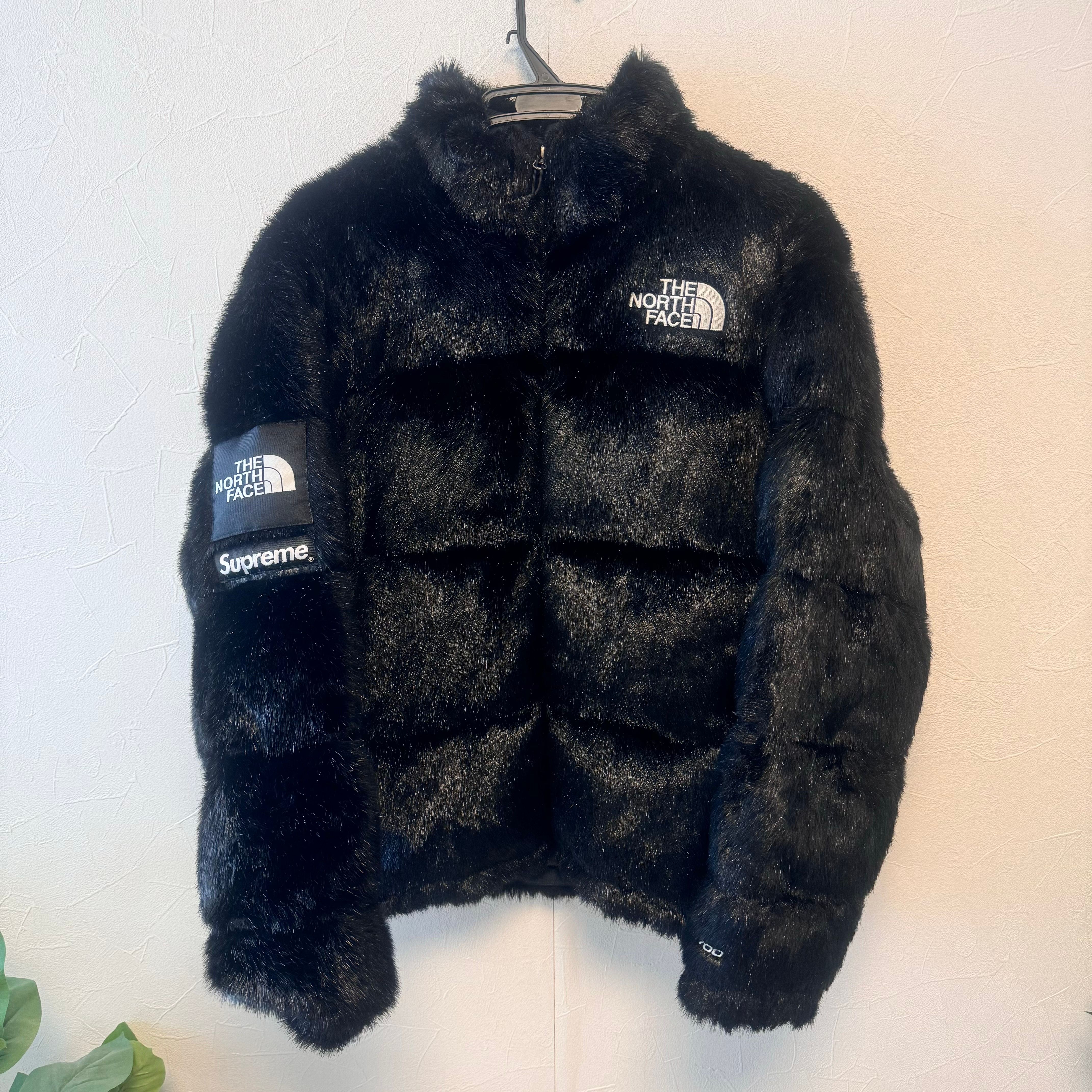 Supreme x The North Face Faux Fur Nuptse Jacket "Black"