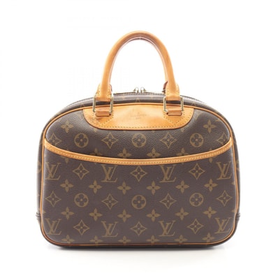 ルイ・ヴィトン LOUIS VUITTON トゥルーヴィル モノグラム ハンドバッグ バッグ PVCコーティングキャンバス レザー レディース ブラウン系 M42228 【中古】