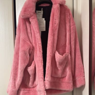 ピンク ファージャケット バニー