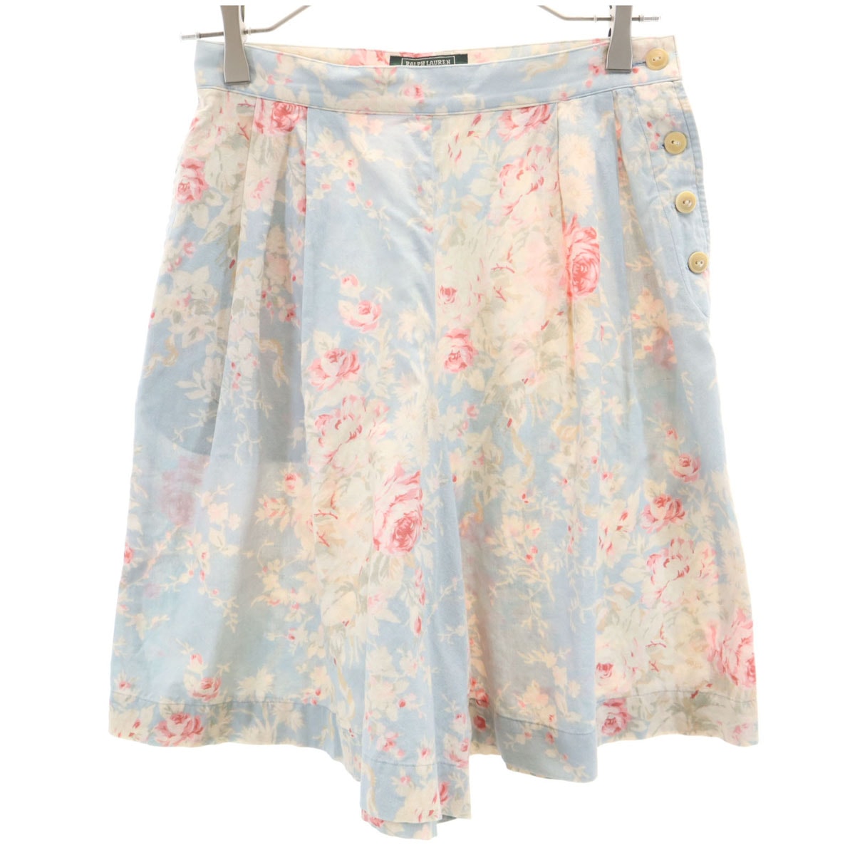 RALPH LAUREN COUNTRY ラルフローレンカントリー 花柄 ショートパンツ 11 水色系