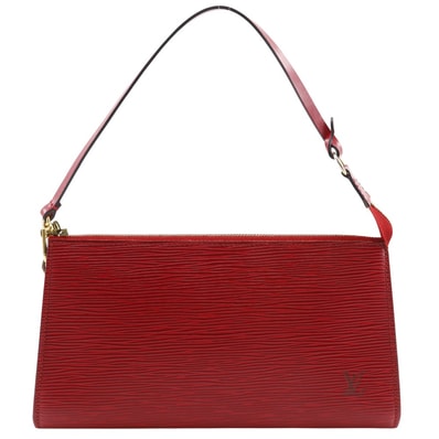 Louis Vuitton Epi Pochette Accessoires "Castilian Red"