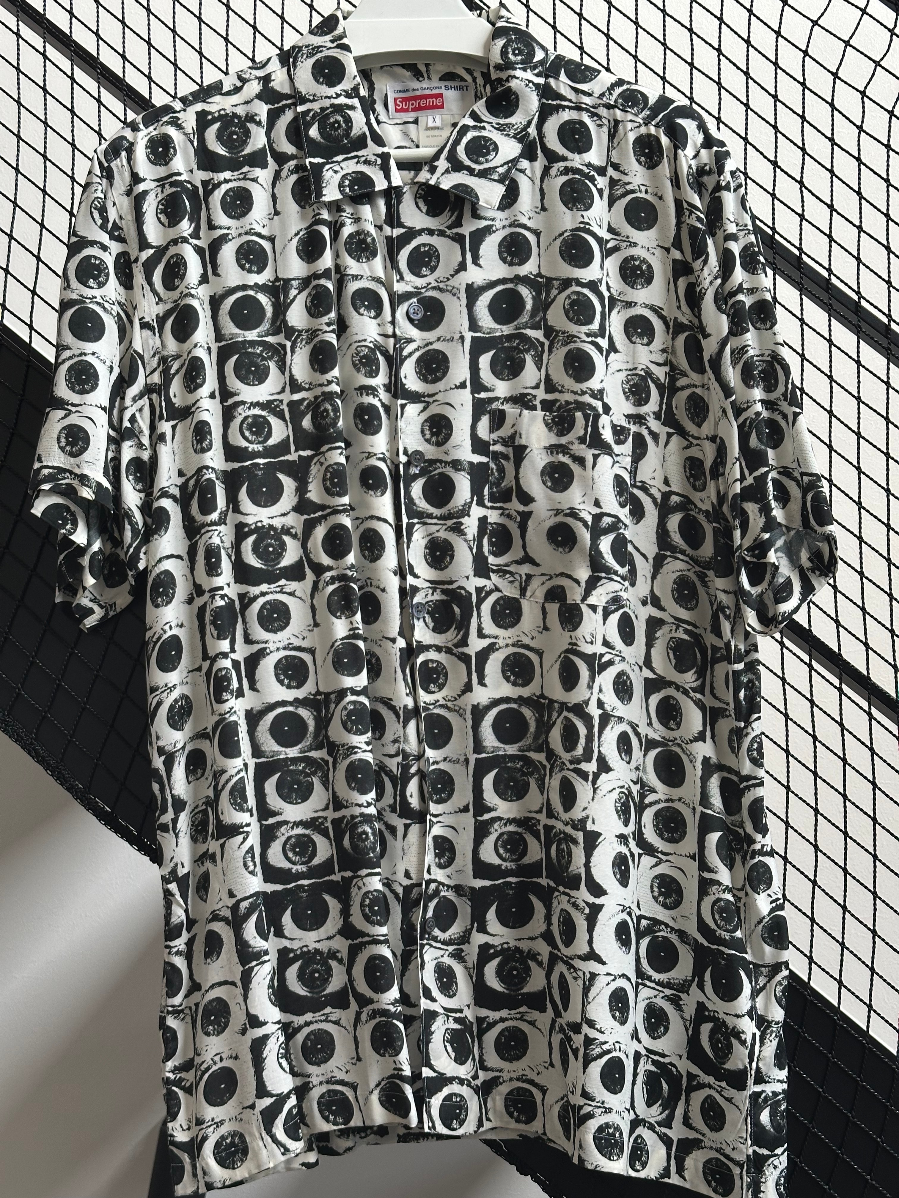 Supreme COMME des GARCONS SHIRT Eyes Rayon Shirt