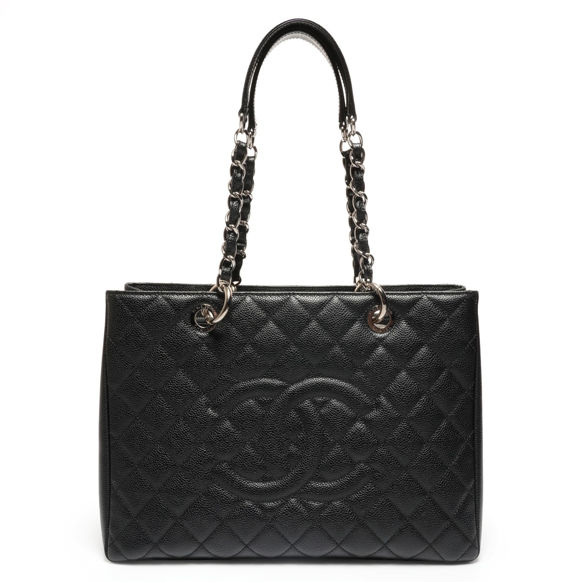 シャネル CHANEL デカココマーク GST マトラッセ キャビア トート 19番台 トートバッグ【中古】