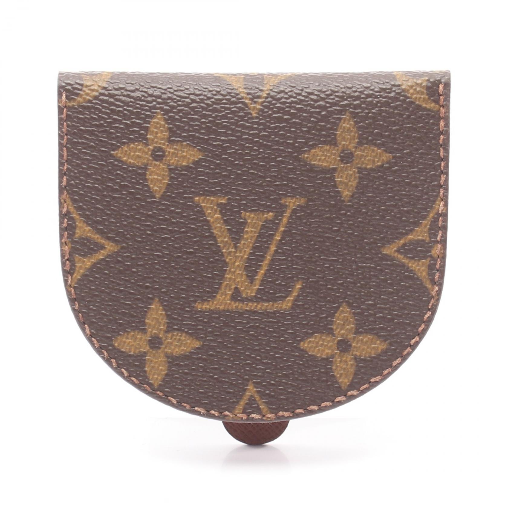 ルイ・ヴィトン LOUIS VUITTON ポルトモネ キュベット コインケース 財布 レザー PVC モノグラム メンズ レディース ブラウン系 M61960 【中古】