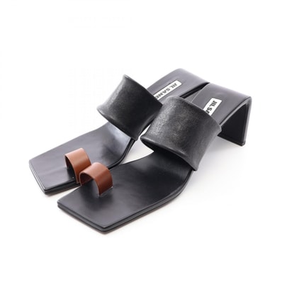 ジルサンダー JIL SANDER サンダル 靴 レザー レディース ブラック系 / ブラウン系 J15WP0112 【中古】