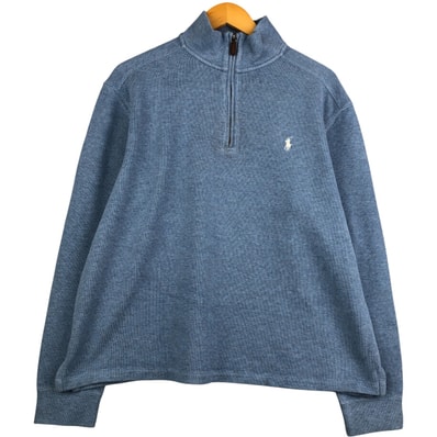 古着 ラルフローレン Ralph Lauren POLO by Ralph Lauren ハーフジップスウェットシャツ トレーナー メンズL相当/eaa594856