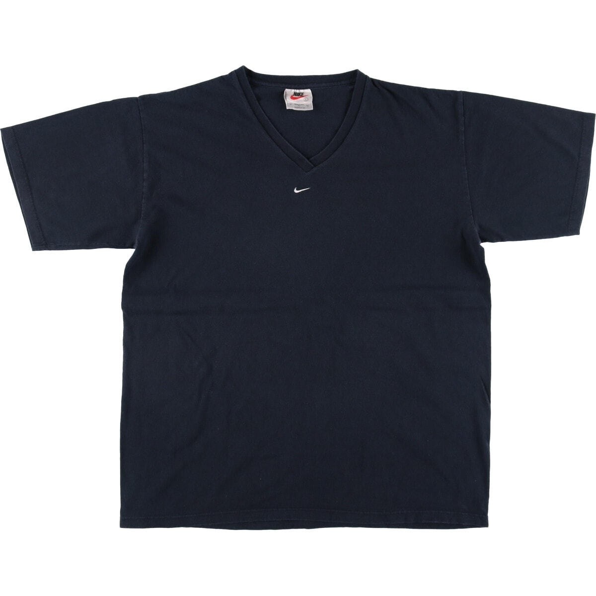 古着 90年代 ナイキ NIKE Vネック ワンポイントロゴTシャツ USA製 メンズL相当 ヴィンテージ/eaa535418