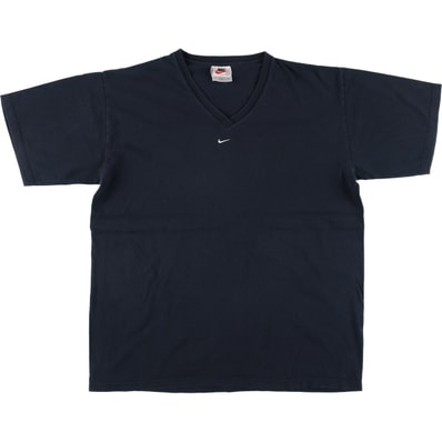 古着 90年代 ナイキ NIKE Vネック ワンポイントロゴTシャツ USA製 メンズL相当 ヴィンテージ/eaa535418