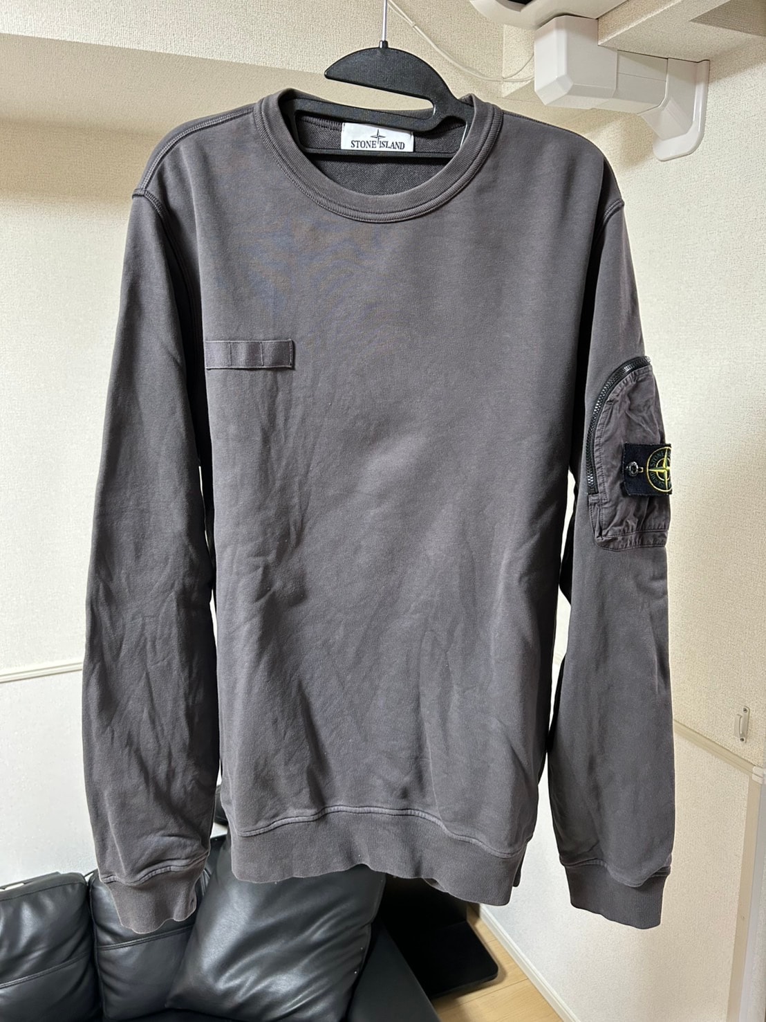 Stone Island 6100003 Cotton Fleece "Charcoal Gray"