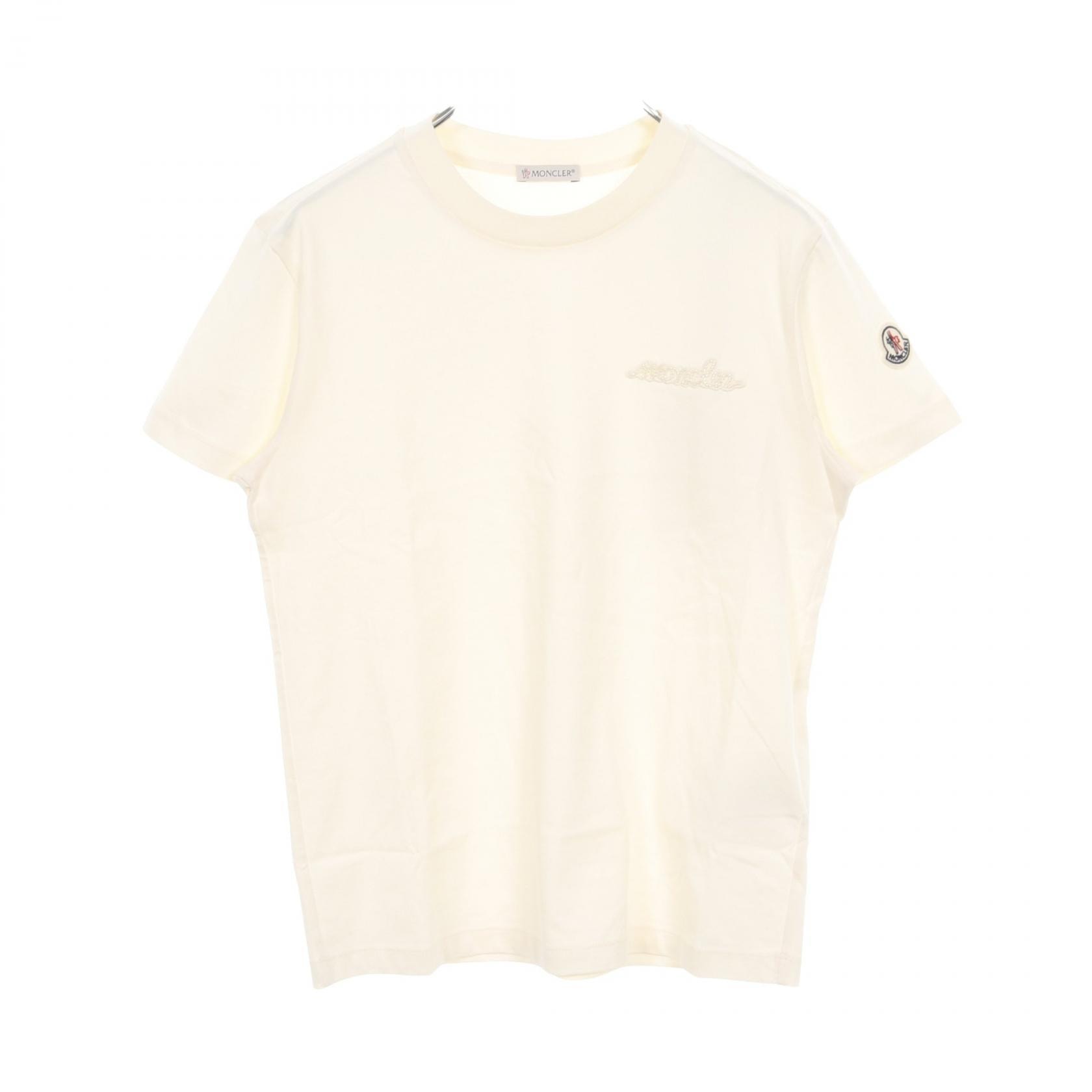 モンクレール MONCLER カットソー 衣料品 トップス コットン レディース アイボリー系 【中古】
