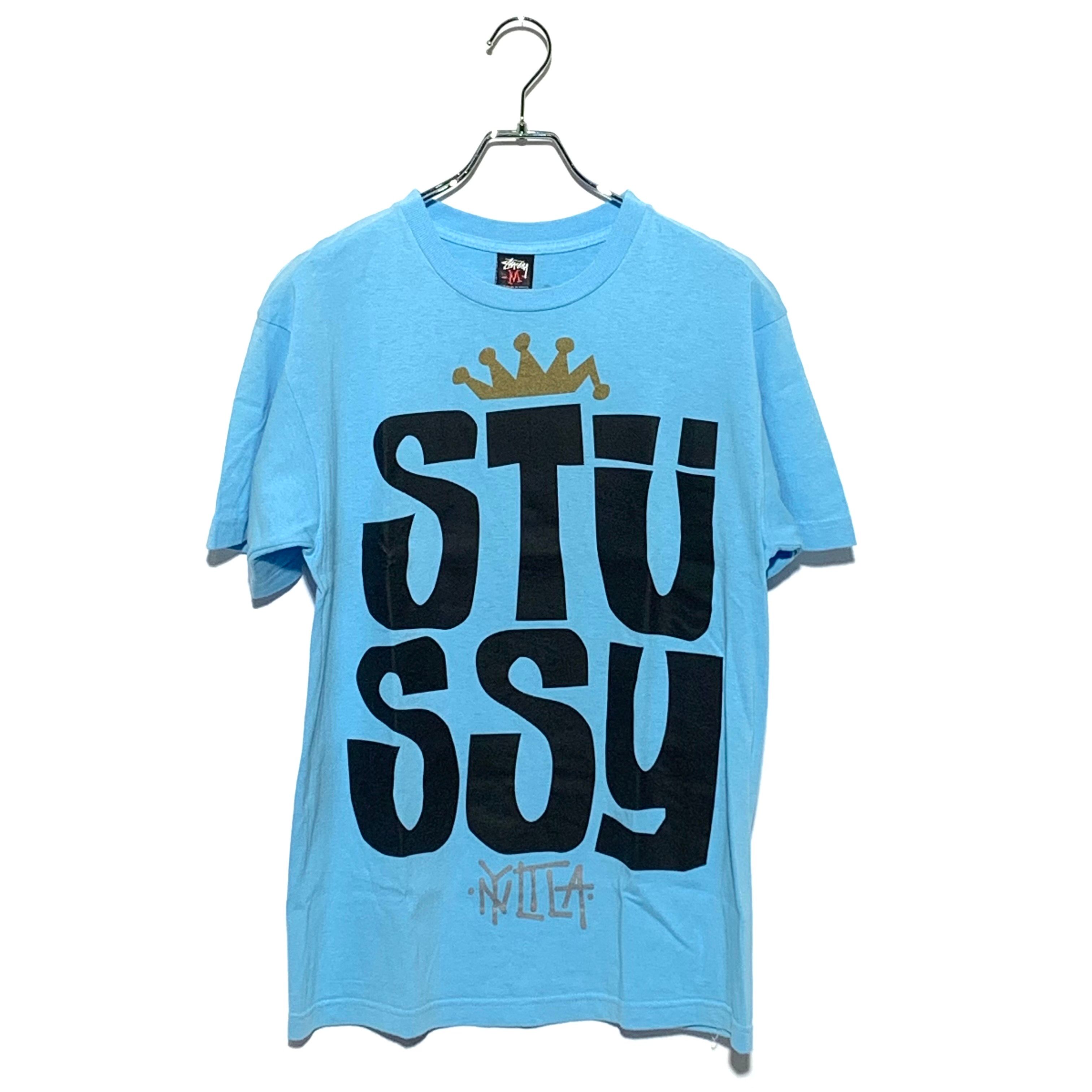 STUSSY CROWN LOGO TEE Light Blue