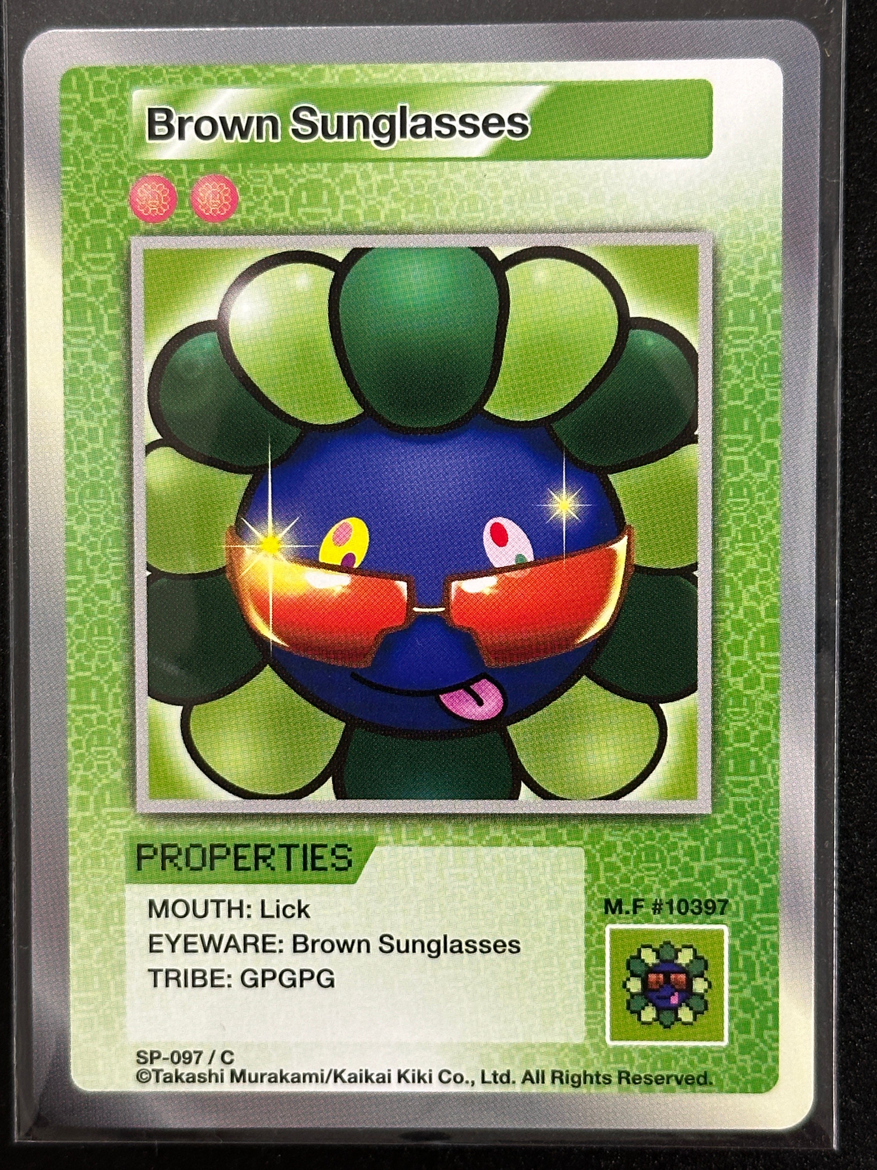 茶色のサングラス C [SP-097]【英語版】(ムラカミフラワーズ 108フラワーズ)