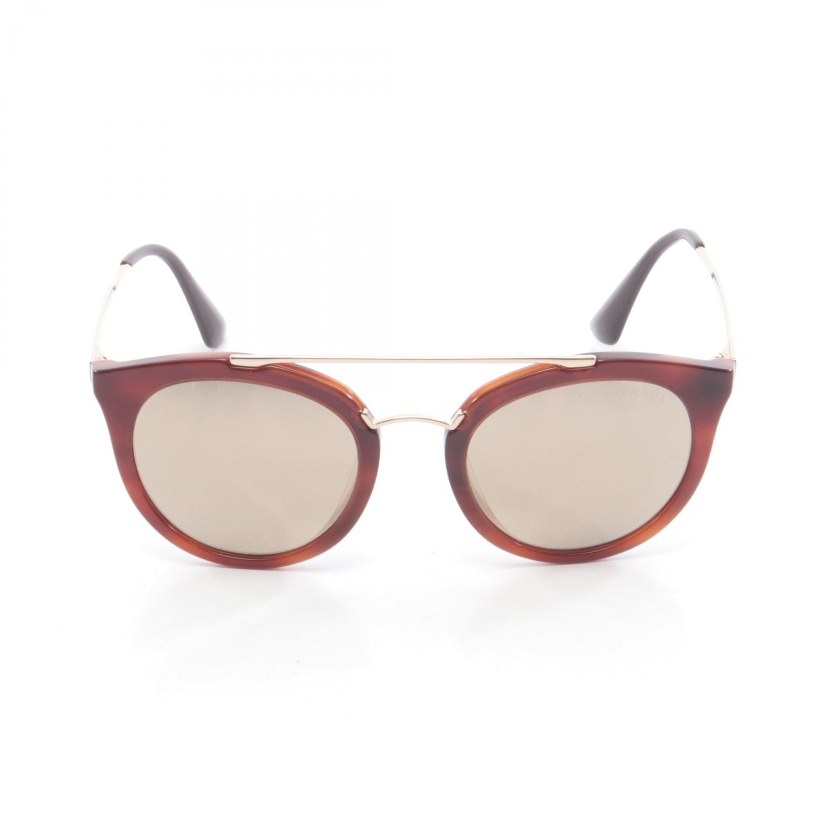 プラダ PRADA サングラス 衣料品 プラスチック / GP レディース ブラウン系 【中古】