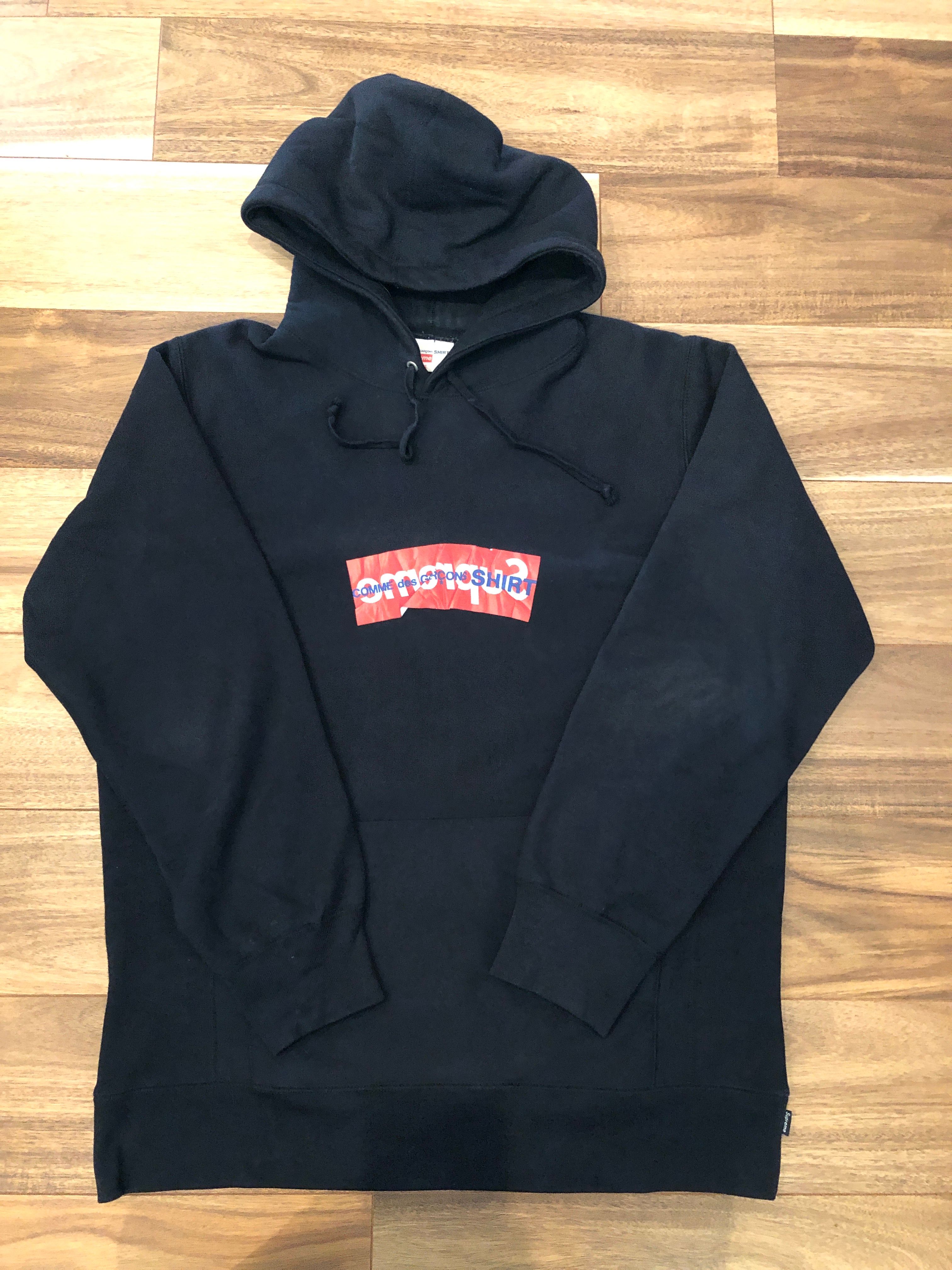 Supreme Comme Des Garcons SHIRT Box Logo Hooded Sweatshirt "Black"
