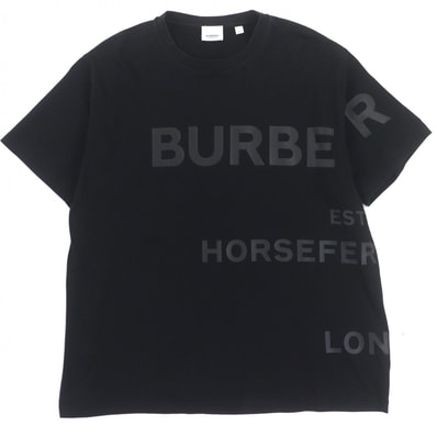 美品 バーバリー 半袖Tシャツ ブラック メンズ M 8032299