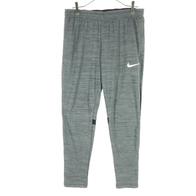 美品 NIKE ナイキ スウッシュ トレーニング ロングパンツ XL グレー 裾ファスナー