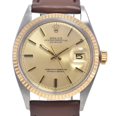 ロレックス ROLEX 1601 ヴィンテージ デイトジャスト Cal.1570 ゴールド 自動巻き メンズ 美品 保証書付き 腕時計 P#149032