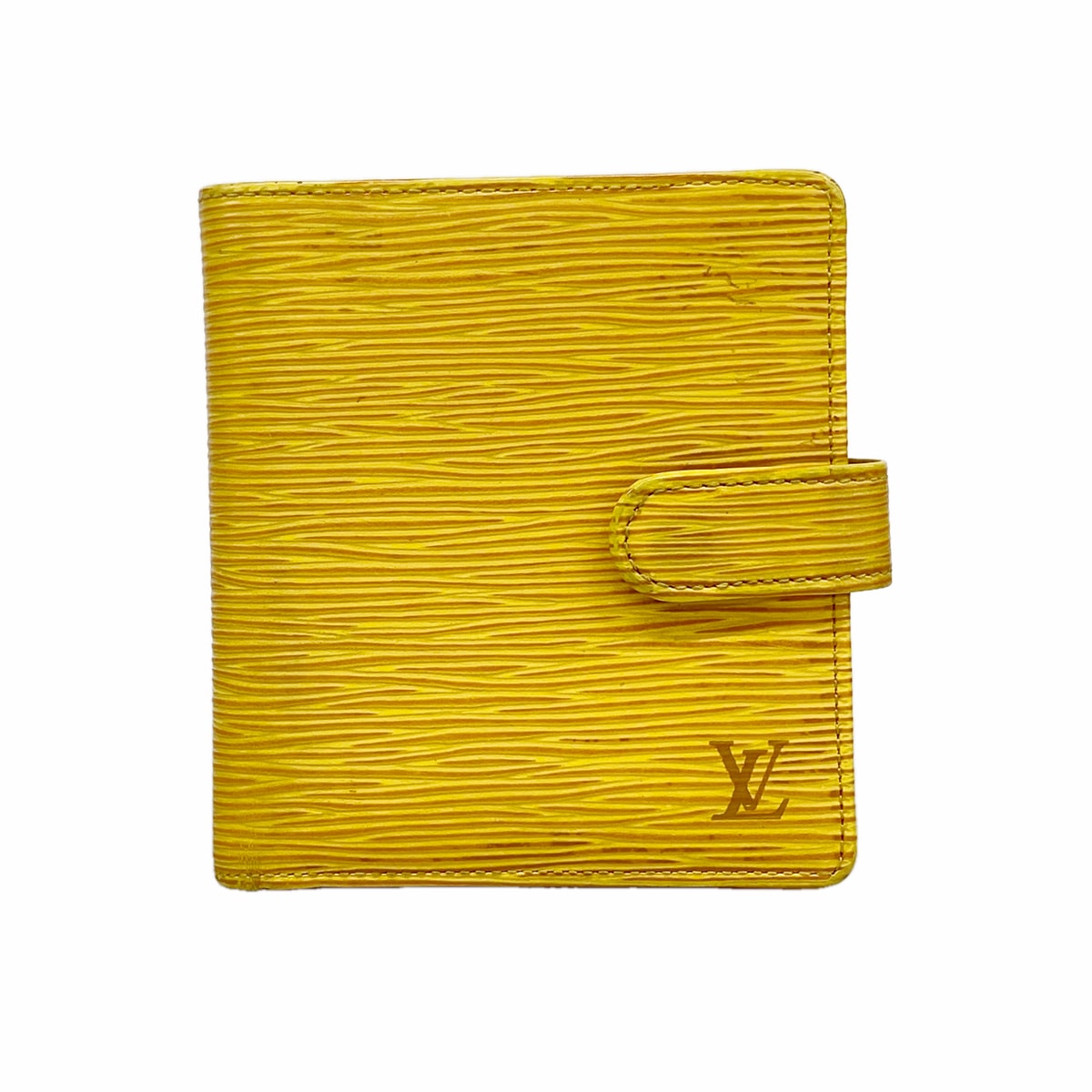 【6ib1375】ルイヴィトン 財布 エピ ポルトビエコンパクト M63559 ジョーヌ【中古】レディース
