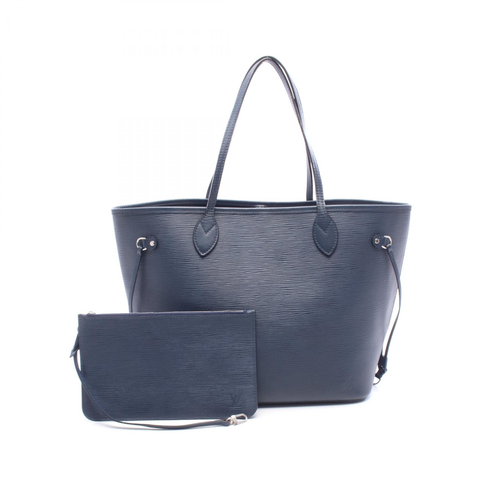 ルイ・ヴィトン LOUIS VUITTON ネヴァーフルMM トートバッグ バッグ レザー エピ アンディゴブルー レディース ネイビー系 M40885 【中古】