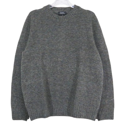 A.P.C. アーペーセー CREWNECK KNIT 24226-1-87031 クルーネック ニット トップス セーター グレー サイズL