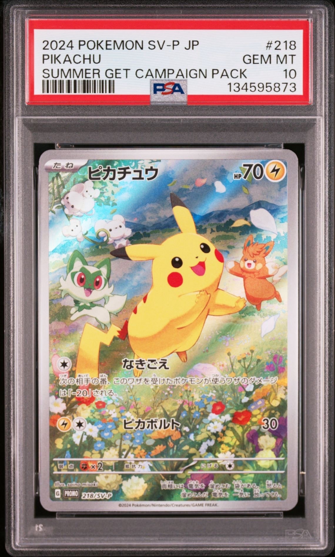 ピカチュウ P [SV-P 218](プロモカードパック「ポケカの夏がキタ!プロモカードGetキャンペーン!」)