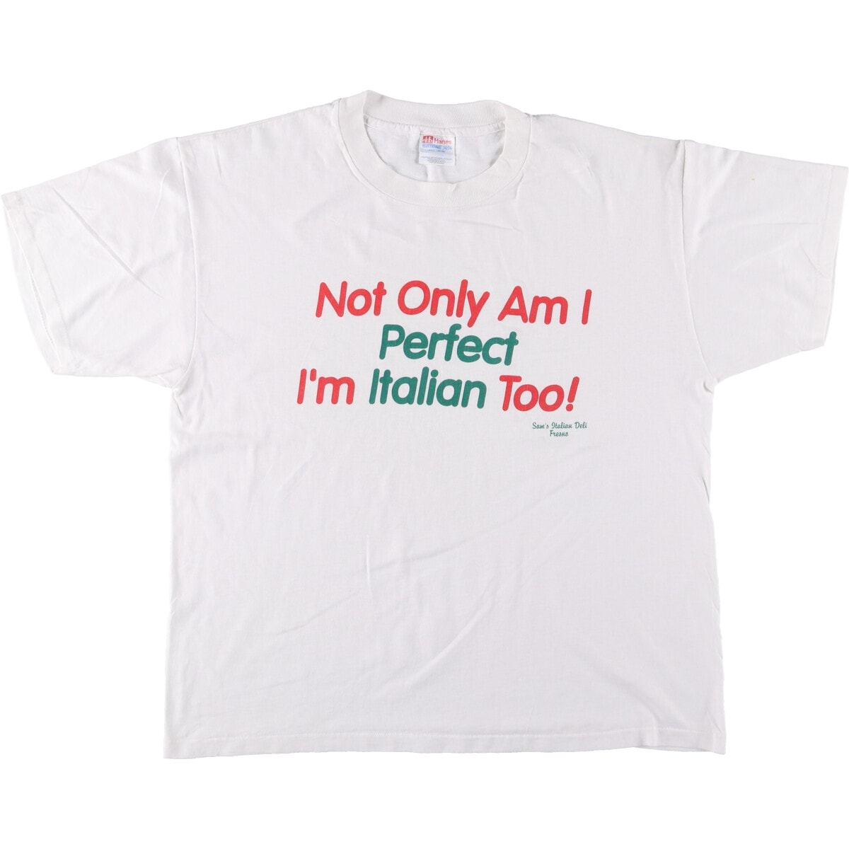 古着 90年代 ヘインズ Hanes HEAVYWEIGHT 50/50 メッセージプリントTシャツ メンズL相当 ヴィンテージ/eaa563091