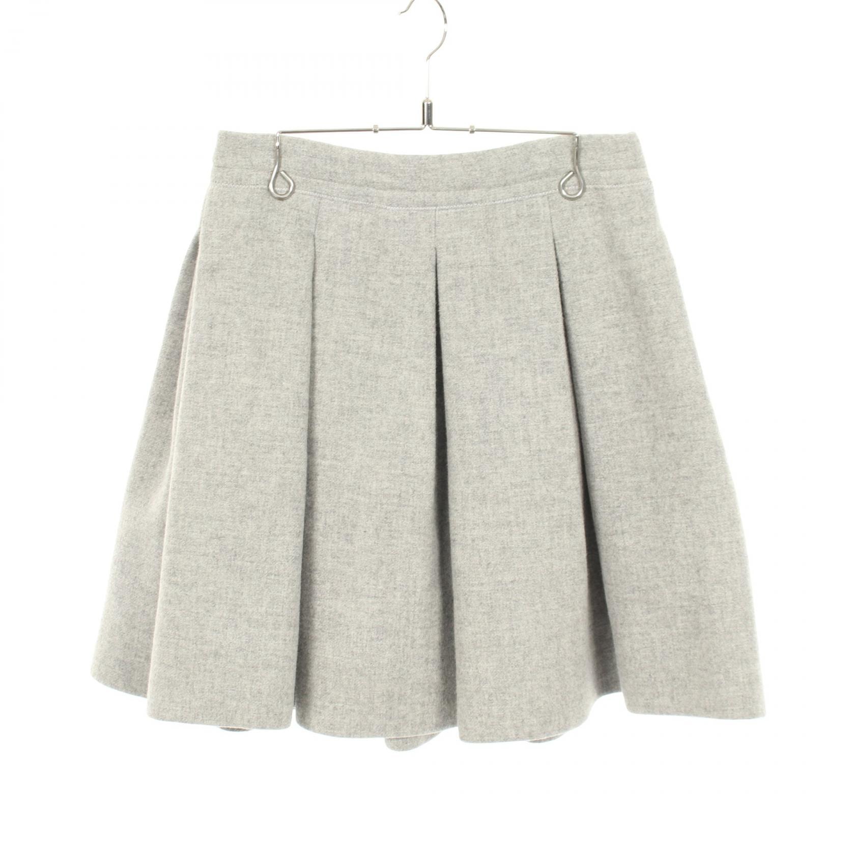 ミュウミュウ ウィメンズ プリーツ入り チェック テクニカル