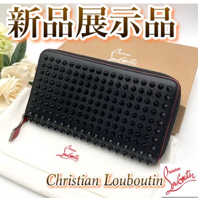 未使用展示品!!️美品✨クリスチャンルブタン パネトーネ ブラック 長財布✨