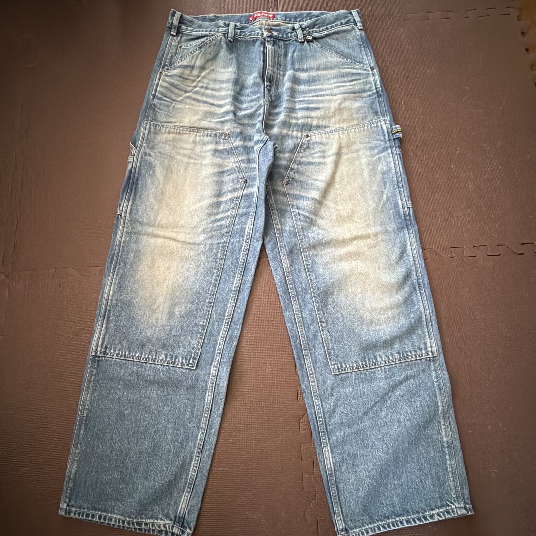 Supreme Worn Double Knee Denim Painter Jean "Washed Indigo"