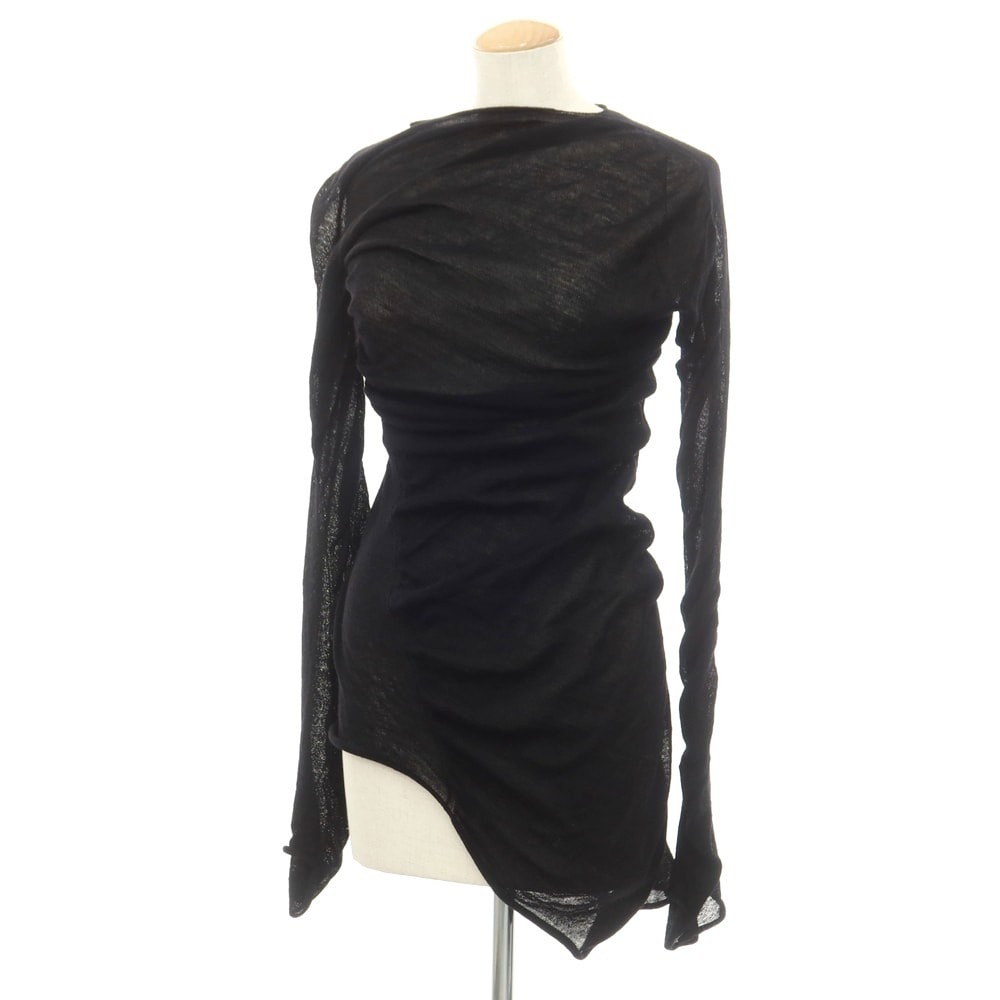 プリーツプリーズ イッセイミヤケ チュニック トップス 黒 ブラック