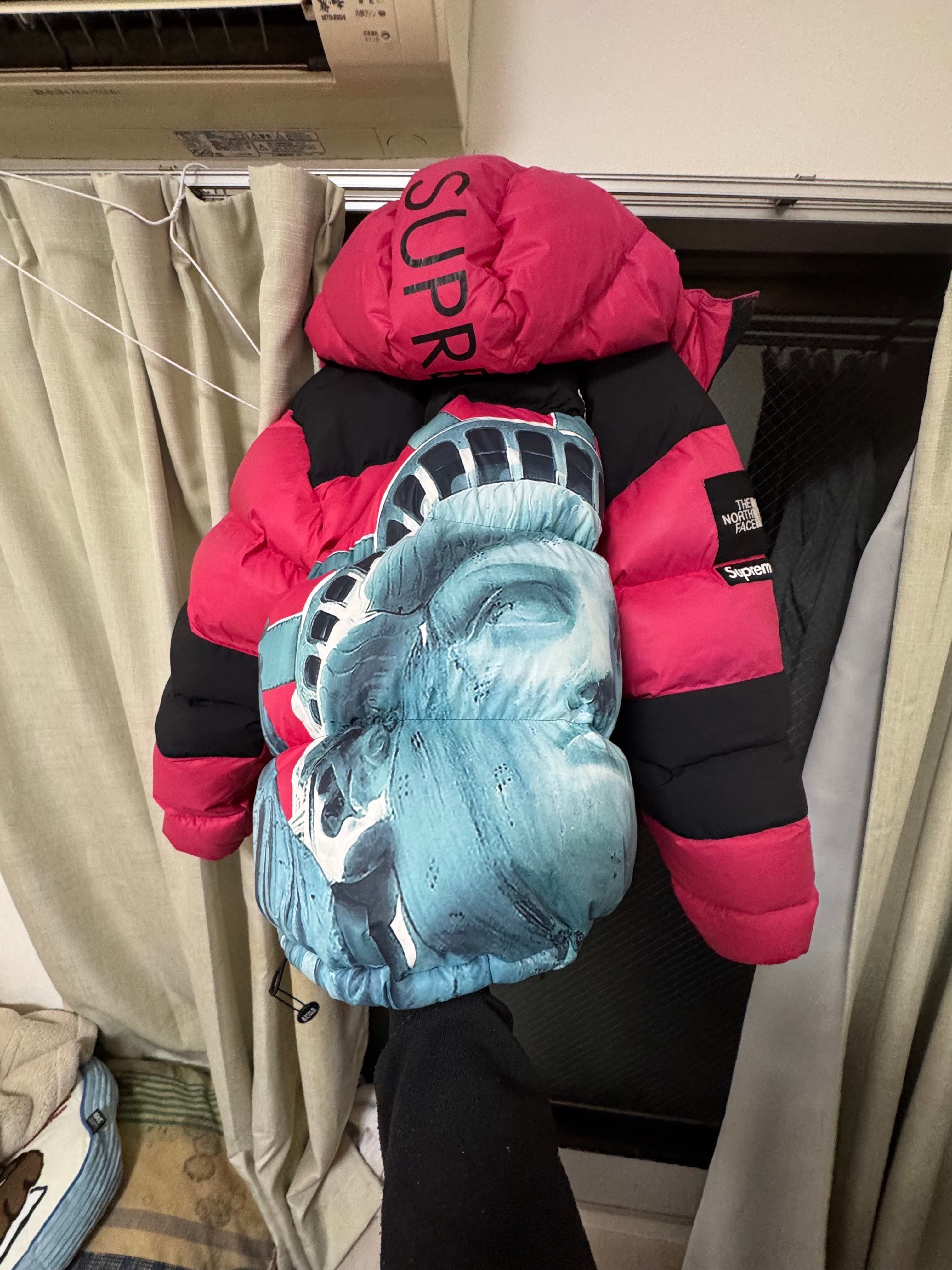 シュプリーム x ザノースフェイス スタチュー オブ リバティ バルトロ ジャケット "レッド"