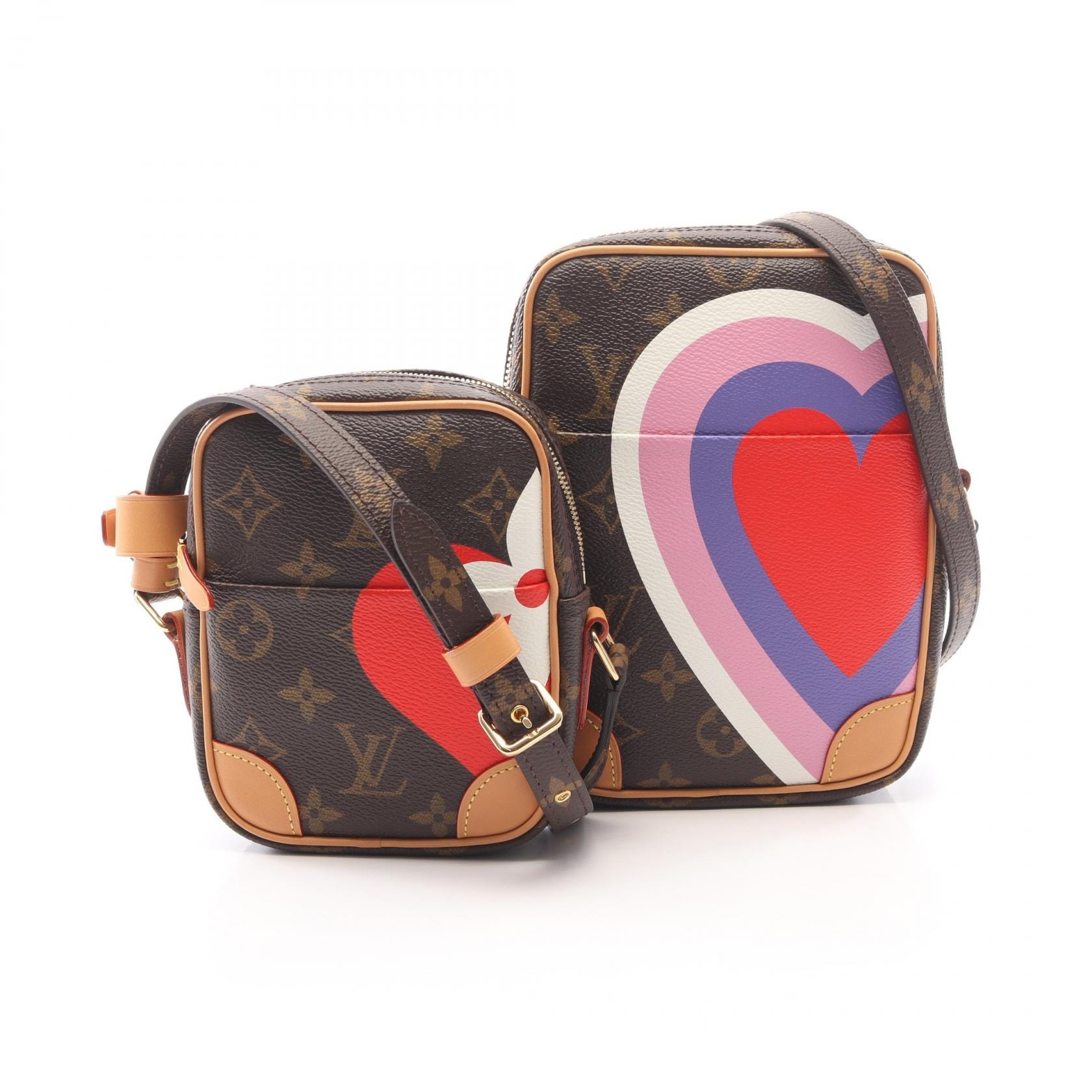 ルイ・ヴィトン LOUIS VUITTON パナム セット ゲーム オン モノグラム ショルダーバッグ バッグ PVCコーティングキャンバス レザー レディース ブラウン系 / マルチカラー M57450 【中古】