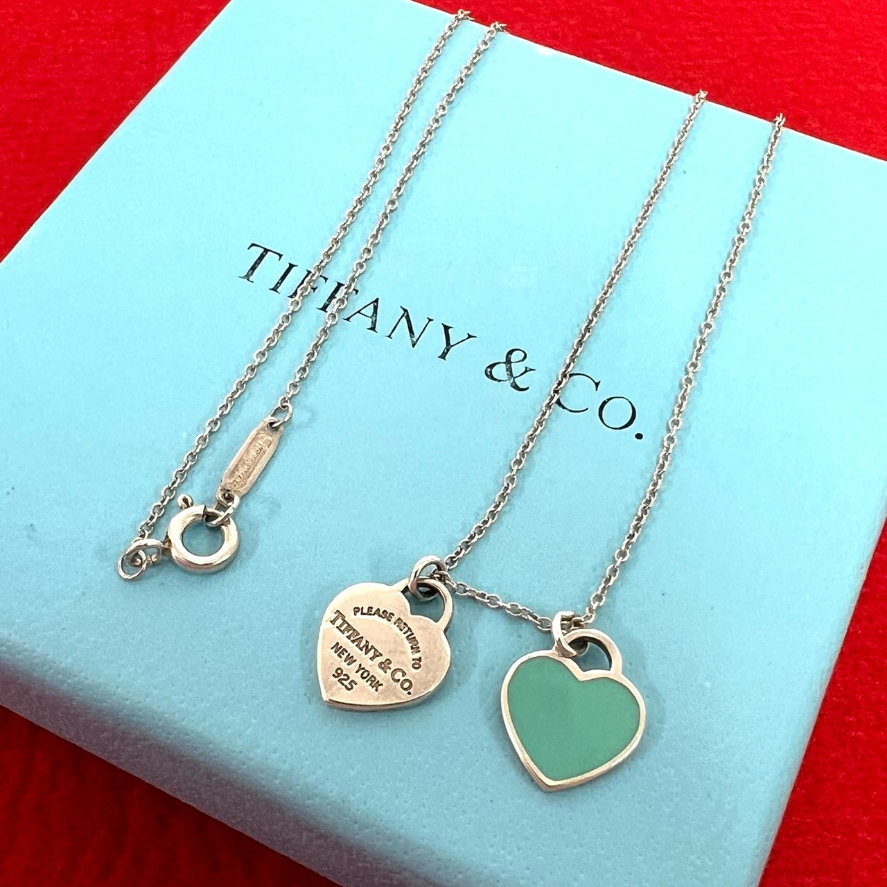 TIFFANY&Co. ティファニー リターントゥ ティファニー ブルー ダブル ハートタグ ペンダント シルバー925 ネックレス シルバー
28656